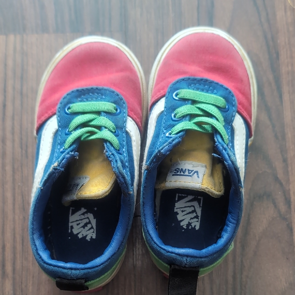 Vans Kids Sneakers - Red, Blue, Green, Yellow